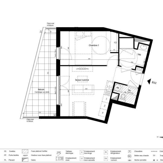  Annonces DECINES : Apartment | LYON (69009) | 42 m2 | 308 000 € 