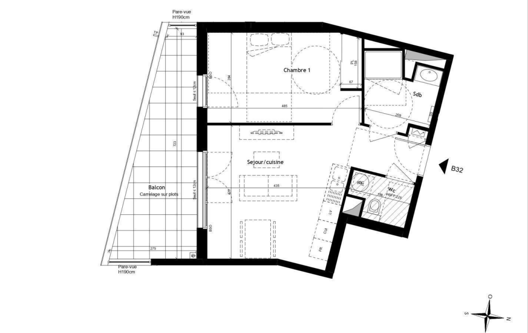 Annonces DECINES : Apartment | LYON (69009) | 42 m2 | 308 000 € 